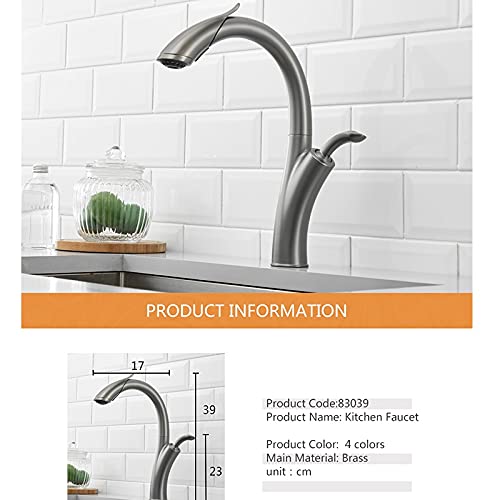 Robinet de cuisine commercial mitigeur d'eau pivotant design robuste - 5