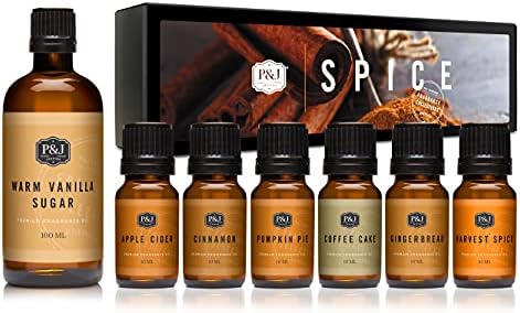 P & J Trading Bundle | Spice Set & 100ml Warm Vanilla Sugar | Premium Grade Scented Oils image 4