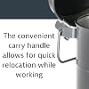 Justrite 6 Gallon Galvanized Steel Oily Waste Can, 16 x 12 Metal Oil Rag Safety Can with Quiet Foot Operated Self-Closing Lid for Oil Rag Disposal, Made in The USA, Silver, 09104