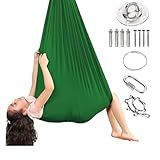 𝐘𝐨𝐠𝐚-𝐬𝐜𝐡𝐚𝐮𝐤𝐞𝐥Hammock- Swing 200 Kg Max -𝐘𝐨𝐠𝐚 HäN𝐠𝐞𝐦𝐚𝐭𝐭𝐞 Geeignet, um lebendiger und fröhlicher zu Machen (280 * 150CM) Tragfähigkeit Mit Beschläge,I