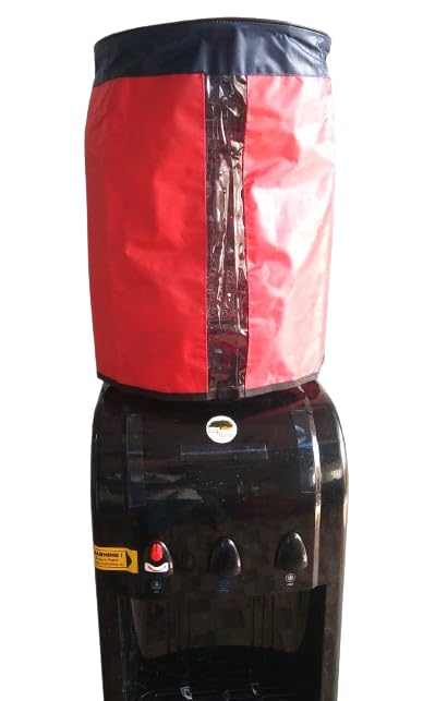 Attachh Water Bottle Cover Compatible with Water Level Visibility , Water Can Cover (Red & Blue) Pack of 2 1