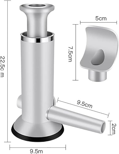 Miniatura 2 de Máquina de llenado manual de salchichas de acero inoxidable de doble uso casero embutidor de salchichas Fabricante de albóndigas Herramientas