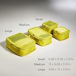 Antler Compression Packing Cubes, Set of 4, Gorse Yellow - Image 3