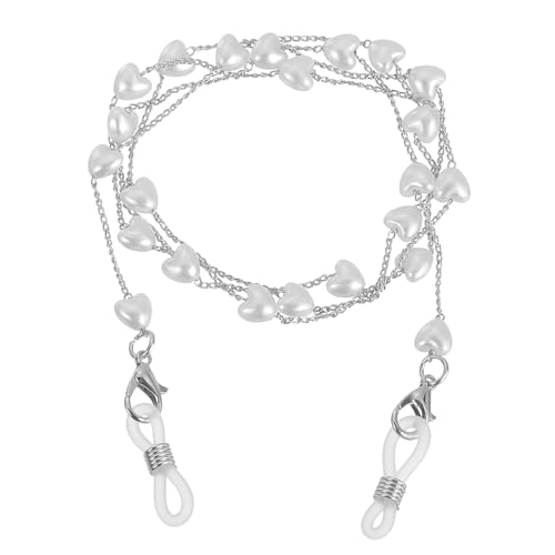 Image of uxcell Beads Eyeglass Chain, Pearl Glasses Strap Eyewear Retainer Chain Around Neck Sunglass Holder for Girls Women
