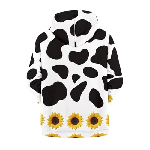 Kids Full Zip Up Hoodie Soft Long Sleeve Hooded Sweatshirt with Pockets Casual Jacket for Boys and Girls,S-XL2