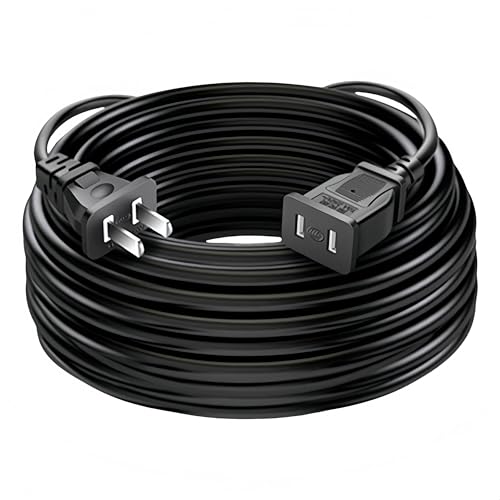 屋外用延長コード 防水仕様 30m 1500W 対応 IP44 防塵防滴 電源コード 屋外延長ケーブル 極太 3.0mm² 耐寒 - 30℃ 業務用 電気自動車充電対応 (くろ,30m)