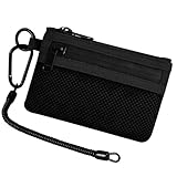 パスケース 小銭入れ付き 定期入れ コインケース メンズ レディース 耐水性 薄型 防犯デザイン スキミング防止 財布 伸びる カラビナ付き キーリング付き アウトドア 旅行