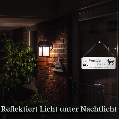 Maxmoc Vorsicht Hund Schild,2 Stück Hundeschilder Warnung