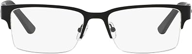 Armani Exchange mens Ax1014 Rectangular Prescription Eyewear Frames