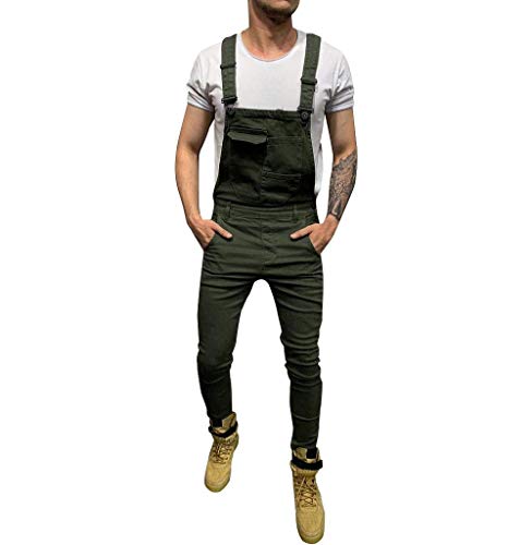 Preisvergleich Produktbild Lannister Fashion Jeans Herren Latzhose Jogginghose Freizeithose Lange Bekleidung Overall Festlich Hose Denim Männer Jumpsuit Overall Jeanshose Streetwear Pants Sweatpants Jeans S 3XL