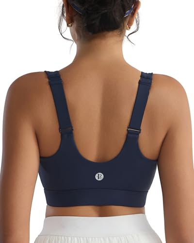 Image of RUNNING GIRL Adjustable Straps High Impact Sports Bra for Women,High Support Workout Sports Bras with Sewn in Pads