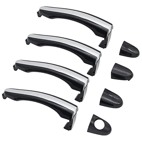 ZZCSZ 826513L000 Set of 4 Exterior Door Handles Replacement Front & Rear Left & Right Driver & Passenger Side Outside Door Handles Compatible with 2006-2011 Hyundai Azera Vehicles Cover