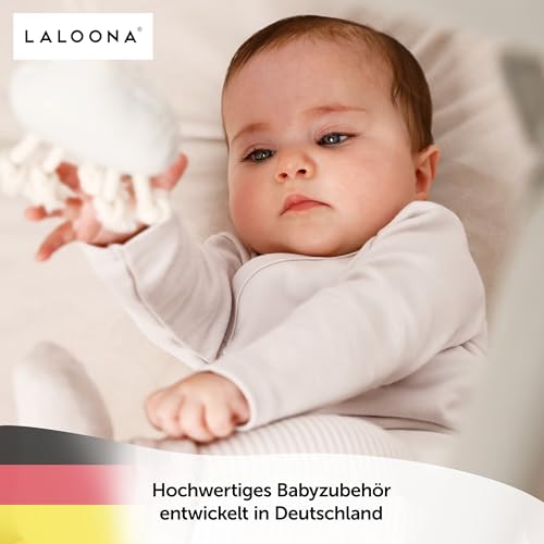 LaLoona Wickelbody Langarm 3er Pack - Baby Body Set aus Baumwolle, Langarmbody mit Knöpfen, ÖkoTex Standard 100 geprüft - 50-56 - Grün