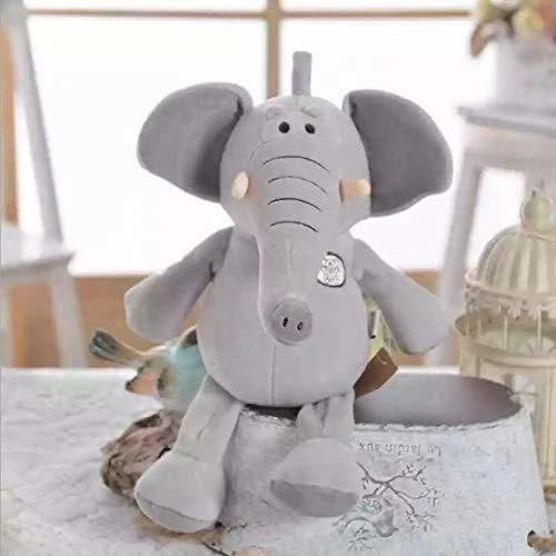 Image of Cute Baby Elephant Soft Toy, Set of 3 Stuffed Pig Ele Animal Figure Teddy Bear Plush Toys for Girls, Boys, Kids, Car Hanging, Birthday Gift - 25 cm
