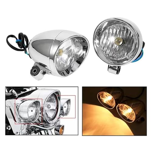 Projecteurs LED moto 12V étanches chromés pour Suzuki