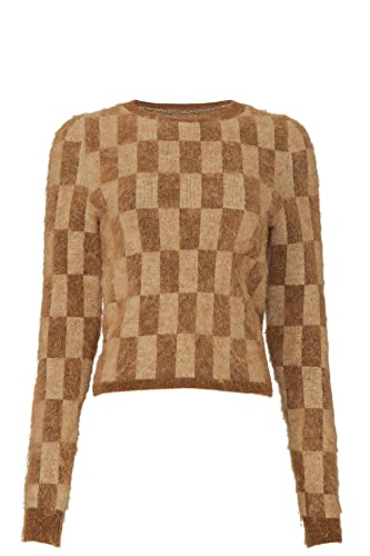 Image of Nanushka Women's Feline Check Sweater