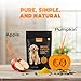 OKKÖBI Organic Pumpkin for Dogs & Cats (8.82 oz) - Pumpkin Powder Including Seed & Apple - Supports Stool & Gut Health - Use on Food as Dog Fiber Supplement or Mix with Water for Puree
