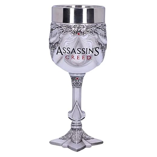 Nemesis Now Creed weißer Spielkelch, aus Kunstharz mit Edelstahl, B5297S0, mehrfarbig