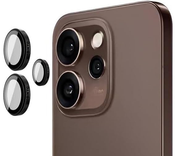 Image of [3 Pack Camera Lens Protector For Oppo Reno 15C 5G Tempered Glass Metal Camera Rings / /Anti-Scratch /Case Friendly [Black]