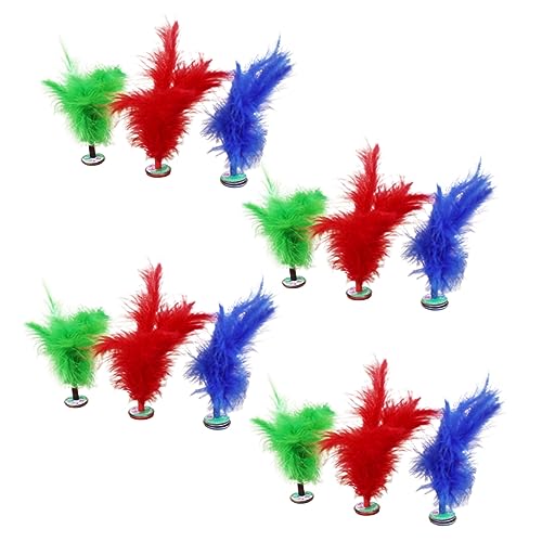 TOBBOMEY Chinesische Kickfederbälle 12 Stück