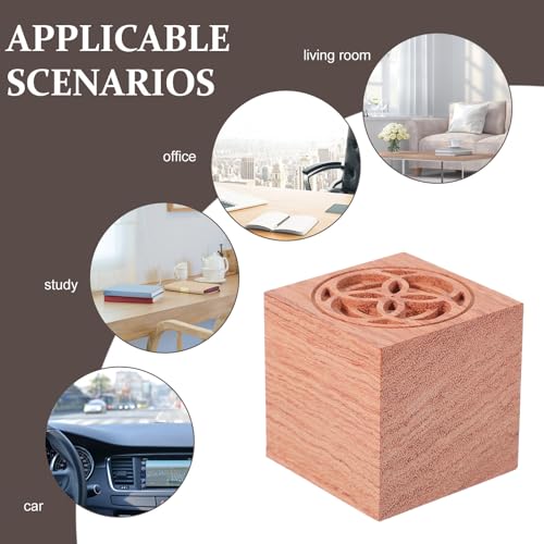 Difusor aromático eléctrico de madera con diseño cuadrado miniatura 5
