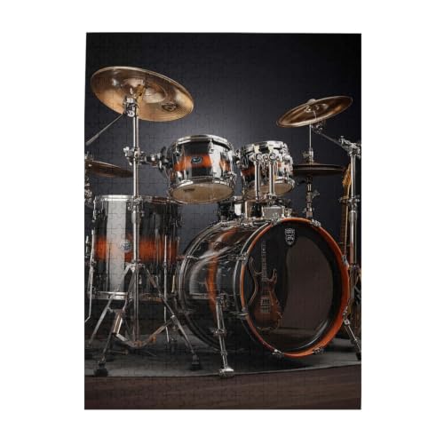 500 Piece Puzzles for Adults Personalized Wooden Puzzles Drum Set Jigsaw Puzzles Gift Custom Puzzle from Photos Challenging Puzzles for Family Wedding Christmas Birthday Gifts 20.4 x 15 in - Image 9
