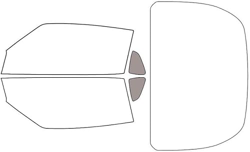 Vista 18 de Rvinyl Kit de tinte de ventana compatible con Nissan 370Z Coupé 2009-2019 - Negro 20% - Película de una sola capa sin burbujas - Kit completo