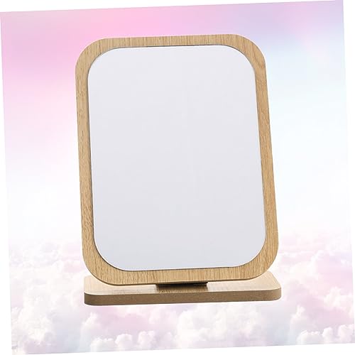 Espejo Retro Plegable de Madera para Maquillaje miniatura 3