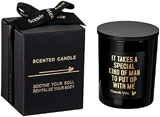 Jasmine Scented Candles Gifts for Him, Husband Partner Fiance Boyfriend Relationship, Special Man, Birthday Funny Candles Gift, Christmas Present, Valentines Day Gifts from Wife Girlfriend