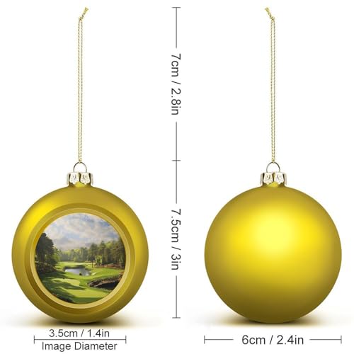 Décorations de sapin de Noël de golf solides anti-casse - 3
