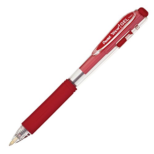Bolígrafo Gel Retráctil Pentel Wow Rojo miniatura 2
