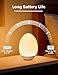 NICKLUC Egg Night Light for Nursery: Baby Night Lights Tap Lamp Stepless Dimming with Warm White and 7 RGB Colors Rechargeable Portable for Infant and Kids Bedroom Breastfeeding Sleep Aid