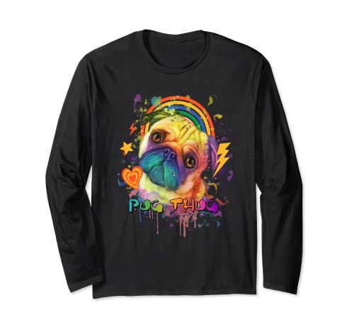 Pug Thug Dog Lover Animal Pun Pets Animal Meme ...