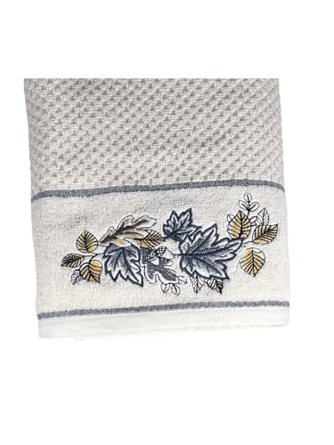 Image of SENSES By Riba Cotton Towel Set 550 GSM - Design 8, 2 Pcs| 1 Bath + 1 Hand Towels Combo | Super Soft, Absorbent, Lightweight, Antimicrobial, Low Linting