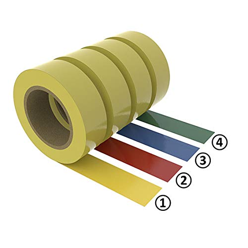 Cinta de señalización de suelo 75 amarillo RAL 1018 | VPA 50 metros (rollo)