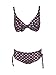 JUSTMINE Feeling by Bikini Double-Face Coppa C Blu/Rosso/Bianco...