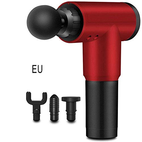 CHZHENG Handheld Deep Tissue Massage Gun Deep Muscle Massager Gun Muscle Gun Chrome, Impact Gun Movement Recovery Fascia Grab,A