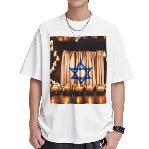 T-shirt drapeau israélien femme à manches courtes et coupe ample