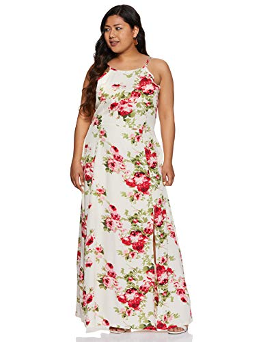 Image of pluss Women's Georgette A-Line Knee-Length Dress