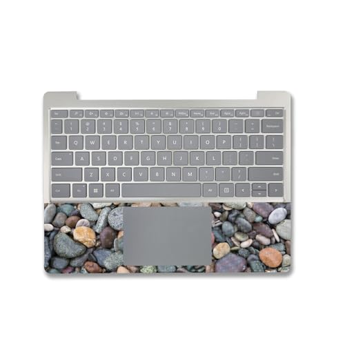 Image of MightySkins Carbon Fiber Skin Compatible with Microsoft Surface Laptop Go 3 (2023) Full Wrap Kit - Riverbed | Protective, Durable Textured Carbon Fiber Finish | Made in The USA