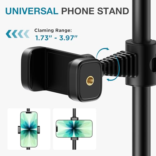 Image of InnoGear Zoom Lighting for Computer, 50 Light Modes Video Conference Lighting with Phone Holder Cell Phone Selfie Lights Desk Webcam Ring Light with Stand for Camera Video Recording Podcast Streaming