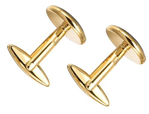 Set de Mancuernillas y Clip para Corbata Abulón Natural Plateado y Dorado miniatura 5