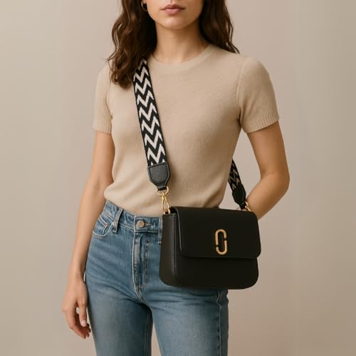Elegant Black Crossbody Bag – Gold Clasp | Chic Everyday Shoulder Bag3