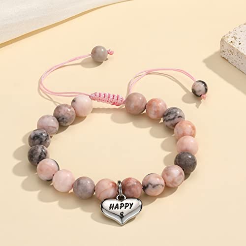 Image of MIXJOY Happy Birthday Gifts for Women, Birthday Braided Beads Bracelet Gifts for Turning Age Daughter Granddaughter Niece