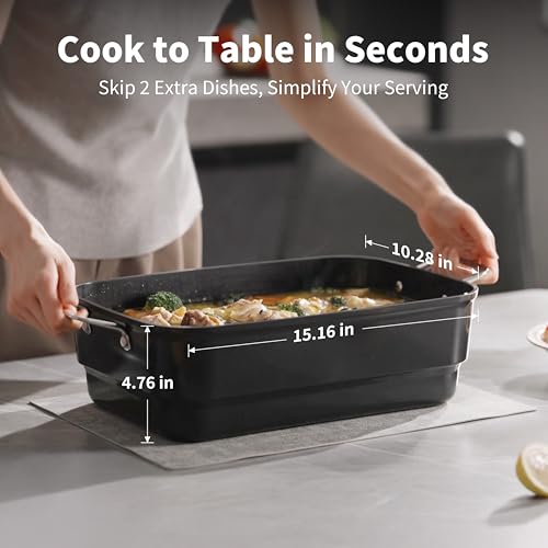 Image of N21NA Pro Slow Cooker 10 Quart, 8-in-1 Programmable PFOA-Free Ceramic Coated Multi-Cooker with Grill Pan, Steaming Plate (Includes Silicone Spoon & Tongs)
