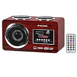 Sistema de audio portátil con radio AM/FM y 3 altavoces
