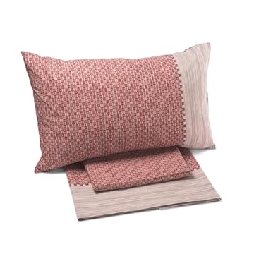 Caleffi - Completo Letto Matrimoniale con Lenzuola Matrimoniali Cotone 100% 240x280, Lenzuolo con Angoli Matrimoniale Coprimaterasso Sotto 180x200 per Materasso Alto 25cm, 2 Federe Cuscino Letto 50x80