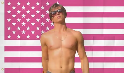 WENWELL Nicolas Chavez USA flag 3x5 Ft Pink Lyle Poster Menendez American Tapestry Banner for Bedroom Living room dorm wall Decorations