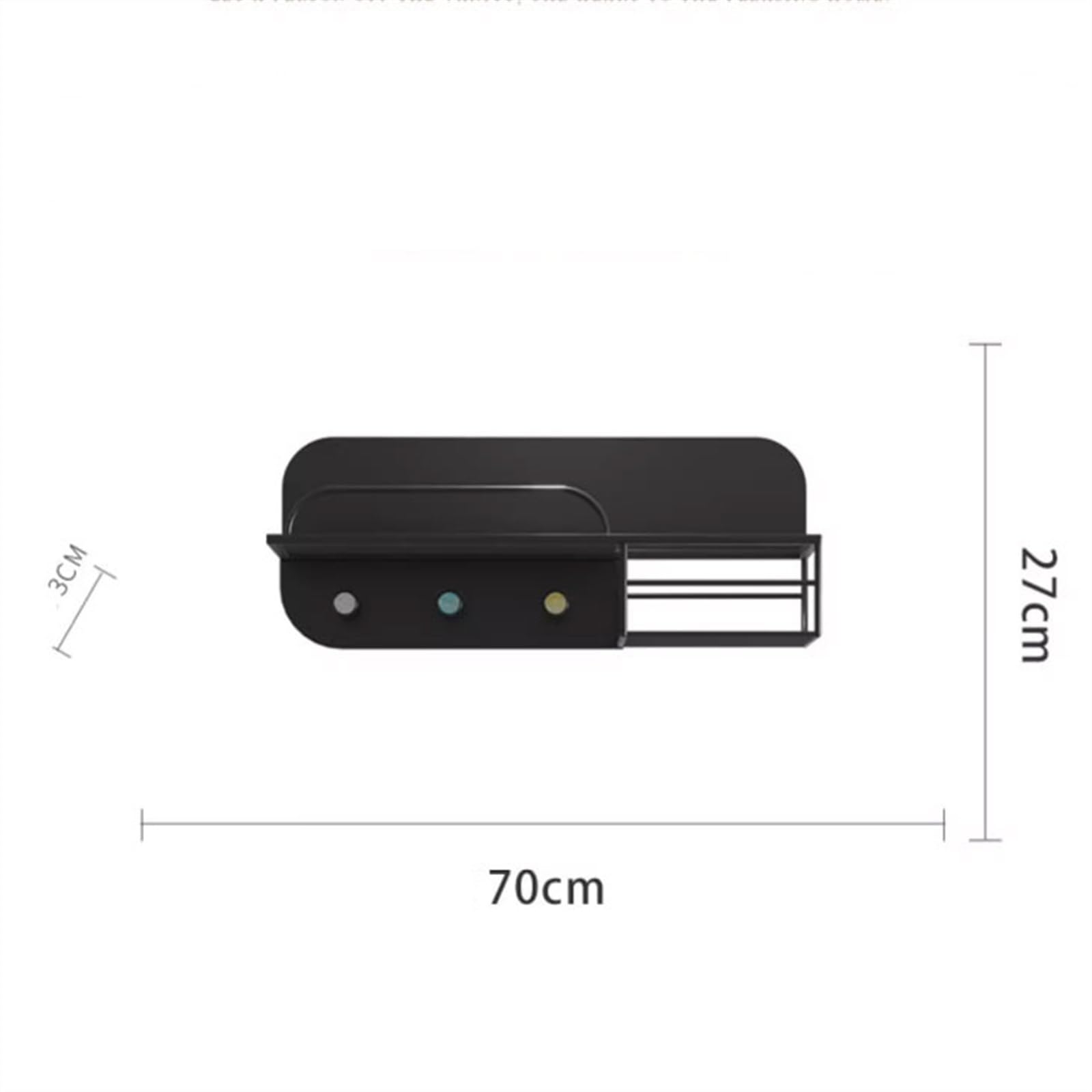 Wieszak na ubrania montowany na ścianie Haczyki ścienne z półką, wieszak na ubrania do montażu ścianie, półka haczykami plecak płaszcze klucze, pływająca ścienna wisząca w przedpokoju, salon