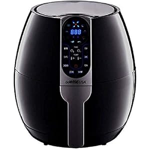 GoWISE USA GW22638 3.7 Qt 1500W 8-In-1 2.0 Electric Air Fryer with Digital Programmable Cooking Settings
